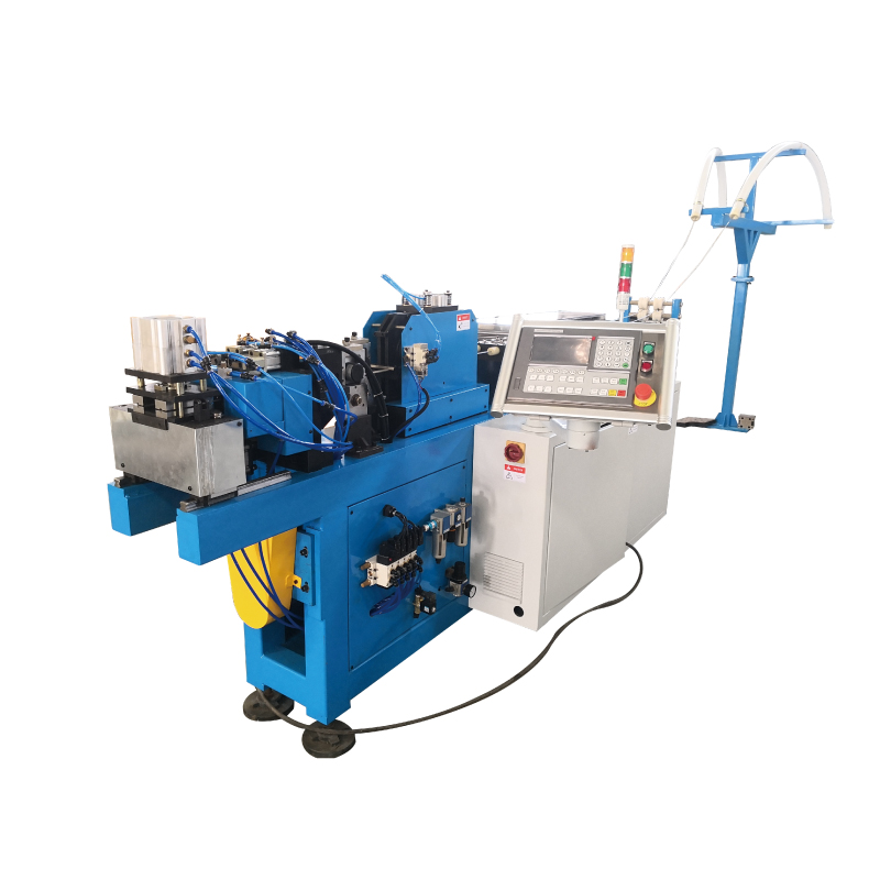 Two tube straightening and cutting machine